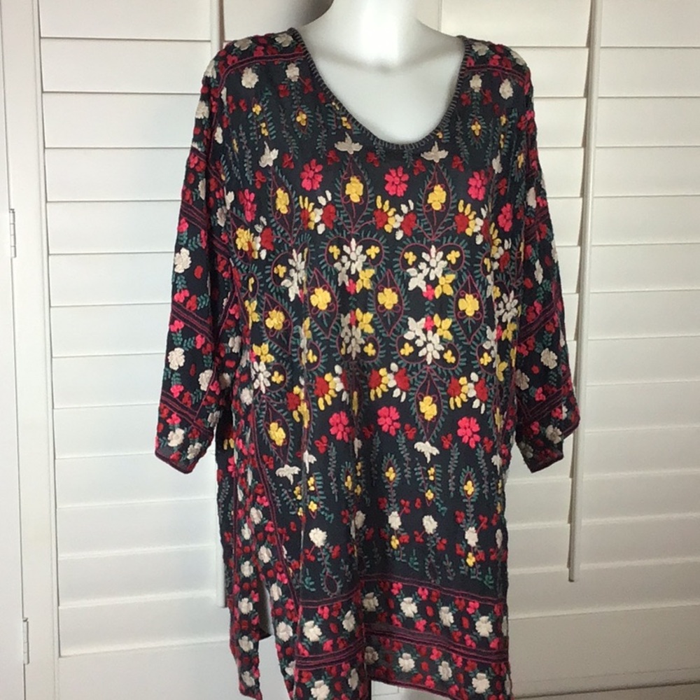 Johnny Was embroidered tunic